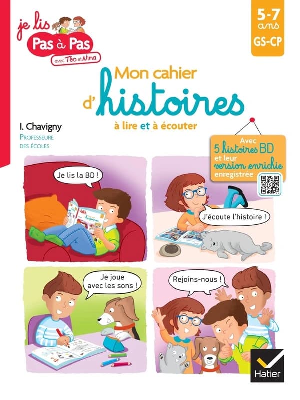 Mon cahier d'histoires à lire et à écouter ; GS-CP