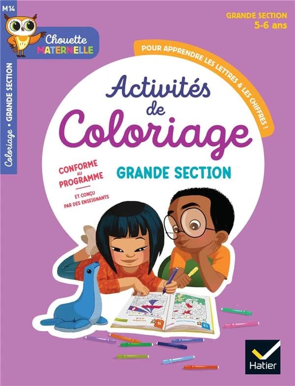 Chouette maternelle Tome M14 : Activités de coloriage ; GS