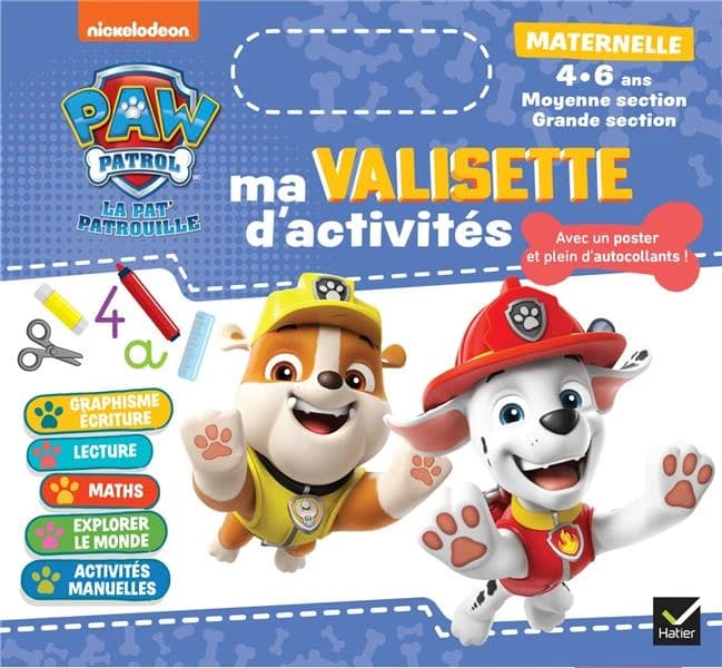 Ma valisette d'activités maternelle : La Pat'patrouille ; MS et GS
