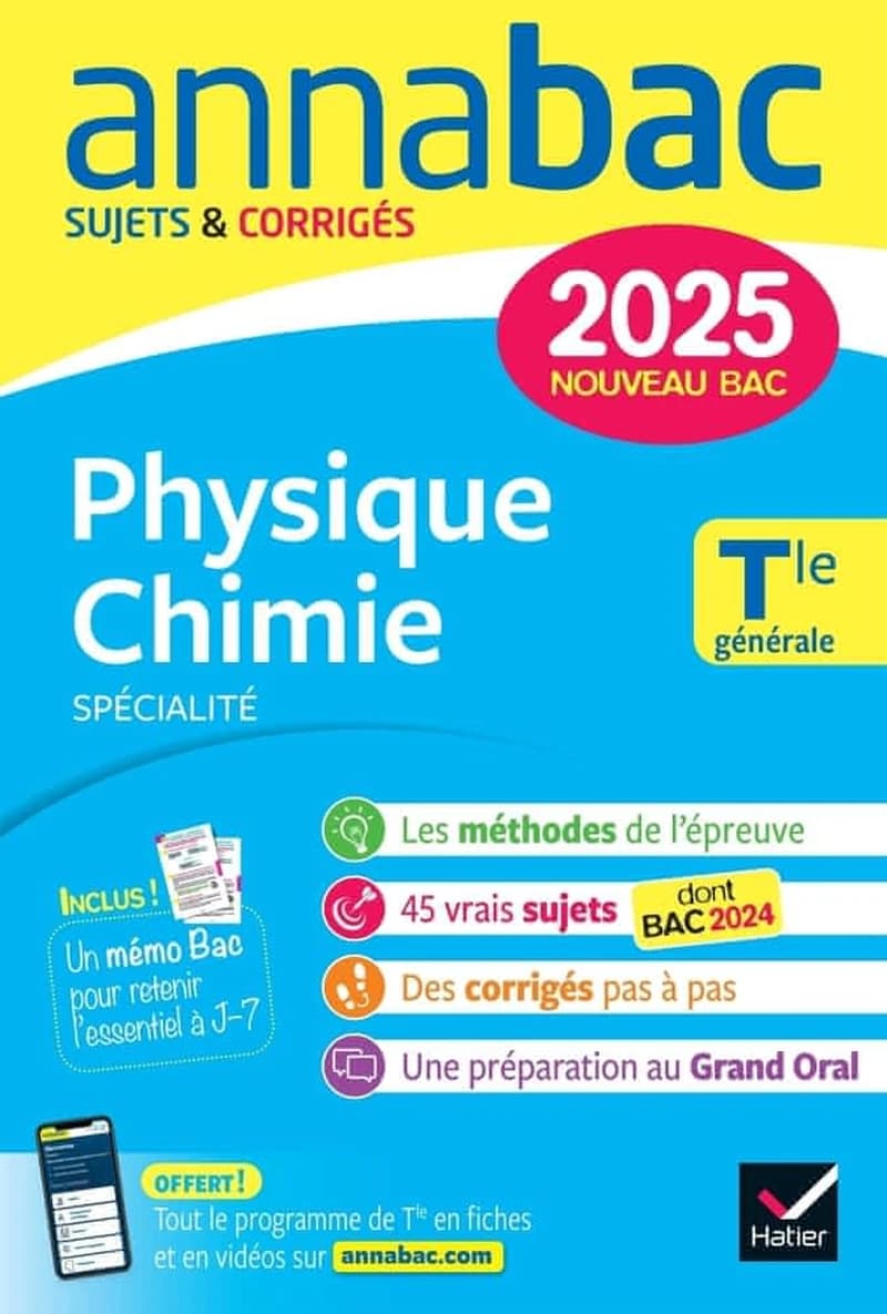 Physique chimie spécialité, Tle générale