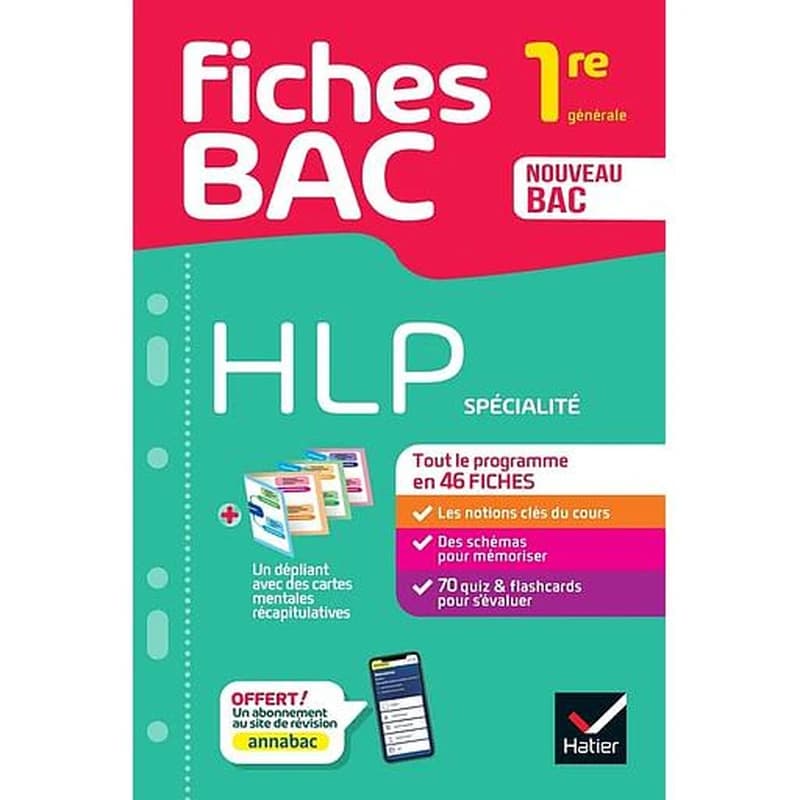 Fiches bac : HLP spécialité ; 1re générale