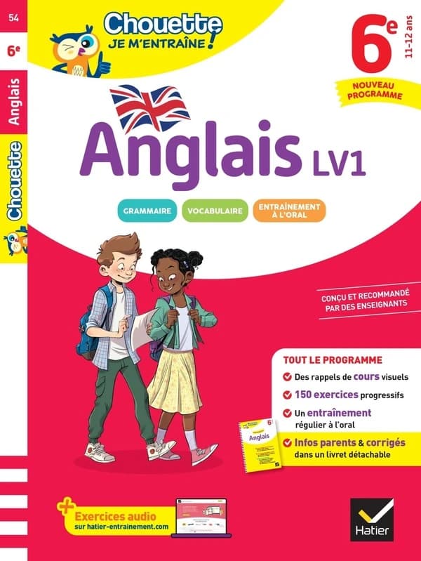 Chouette entraînement : Chouette Je m'entraîne ; Anglais LV1 ; 6e