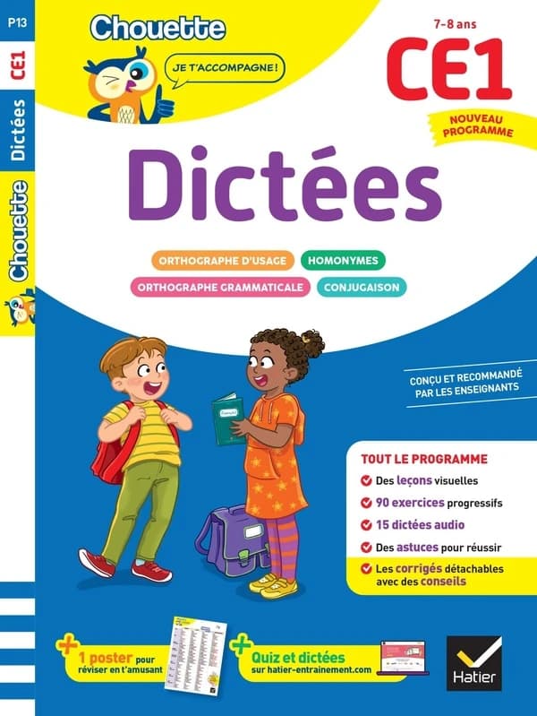 Chouette entraînement : Dictées ; CE1