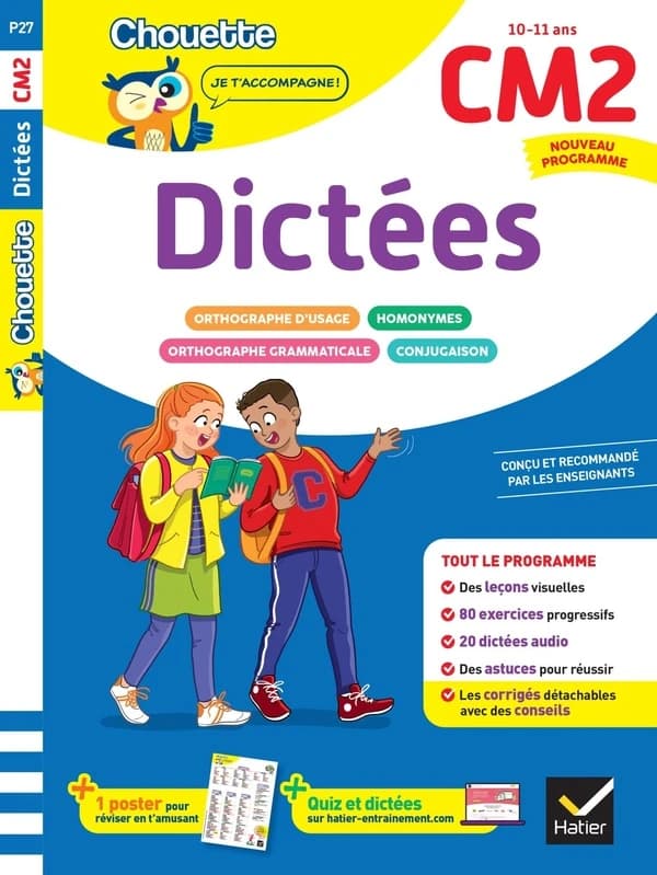 Chouette entraînement : Dictées ; CM2
