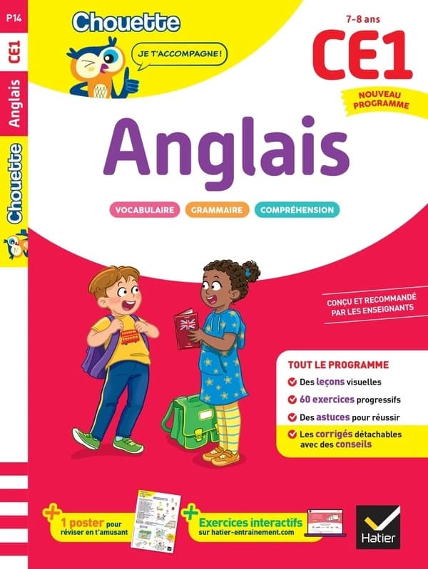 Chouette entraînement : Anglais ; CE1