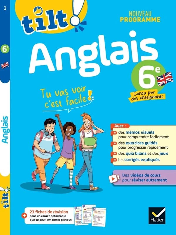 Tilt ! Tome 3 : Anglais ; 6e ; Ton cahier d'entraînement pour progresser facilement