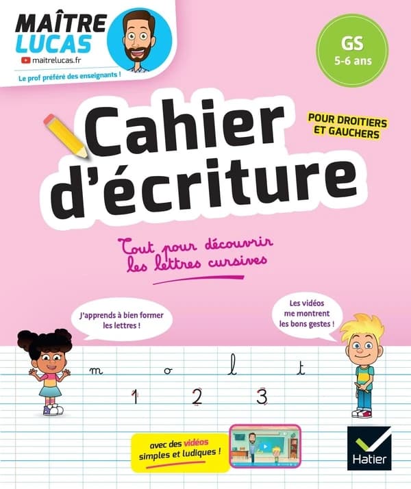 C'est simple avec Maître Lucas : Cahier d'écriture Maître Lucas ; GS