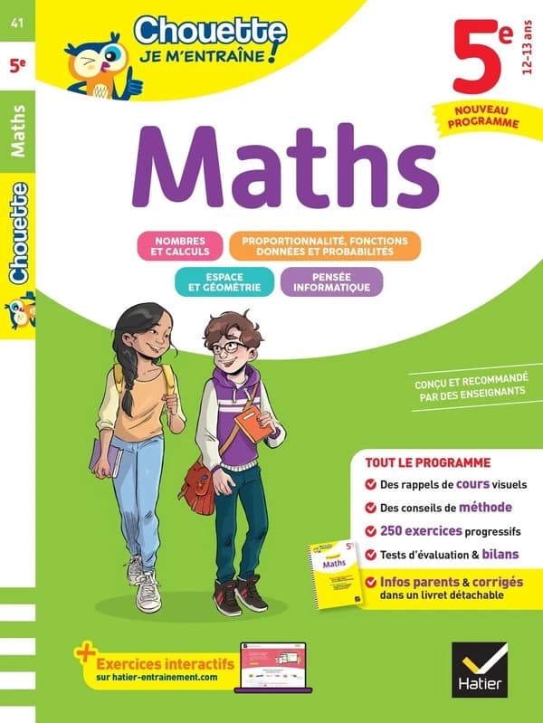 Chouette entraînement : Maths ; 5e