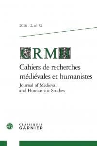 Cahiers de recherches médiévales et humanistes n.32