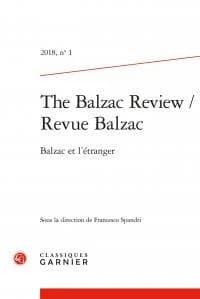 Revue Balzac Tome 1 : Balzac et l'étranger