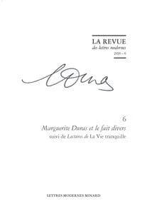 Marguerite Duras et le fait divers ; suivi de Lectures de "La vie tranquille"