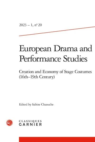 Creation and economy of stage costumes (16th-19th century)