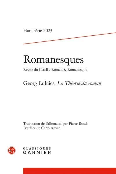 Georg Lukacs, La théorie du roman
