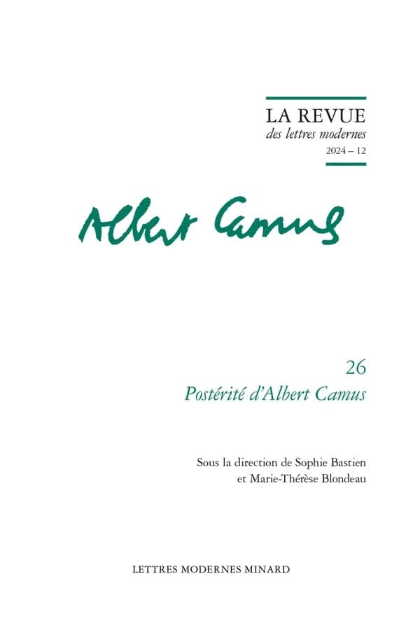 La Revue Des Lettres Modernes : Posterite d'Albert Camus
