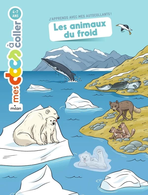 Les animaux du froid : j'apprends avec mes autocollants !