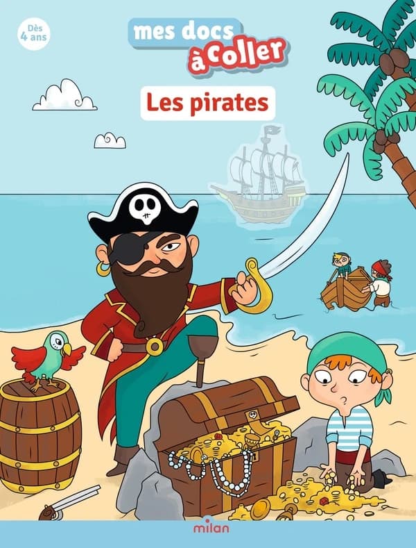 Les pirates : j'apprends avec mes autocollants !