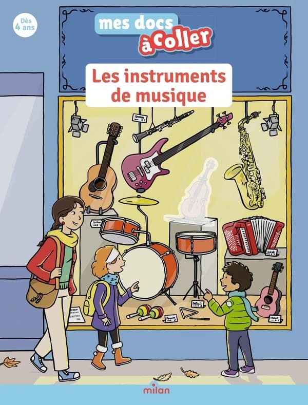 Les instruments de musique : j'apprends avec mes autocollants !