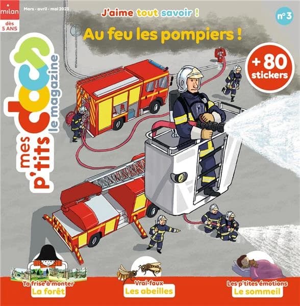 Mes p'tits docs, le magazine n.3 : au feu, les pompiers !