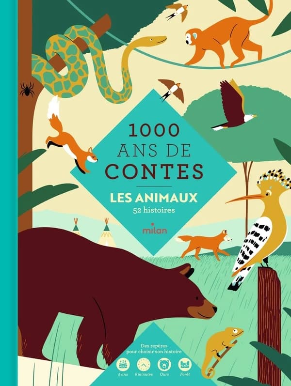 Les animaux : 52 histoires
