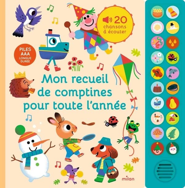 Mon recueil de comptines pour toute l'année : 20 chansons à écouter