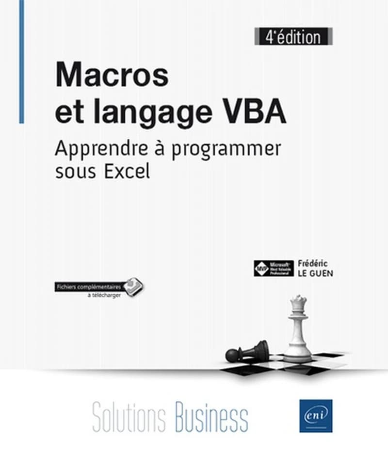 Macros et langage VBA  - Apprendre à programmer sous Excel