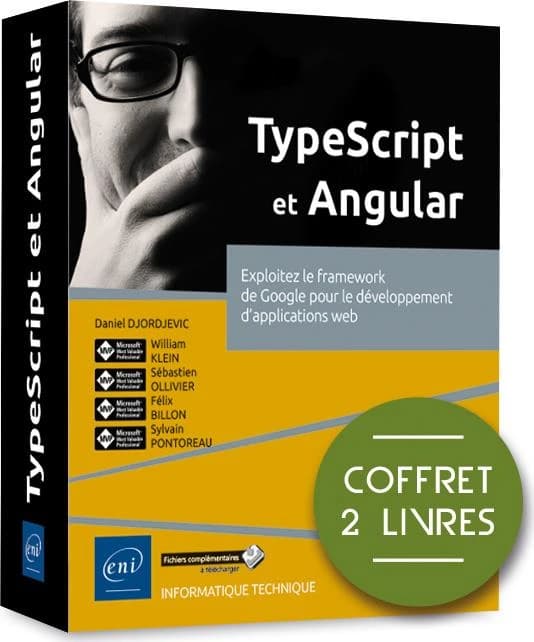 TypeScript et Angular ; coffret de 2 livres : exploitez le framework de Google pour le développement d'applications web