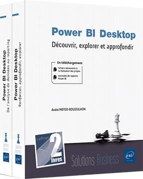 Power BI Desktop ; coffret de 2 livres : découvrir, explorer et approfondir