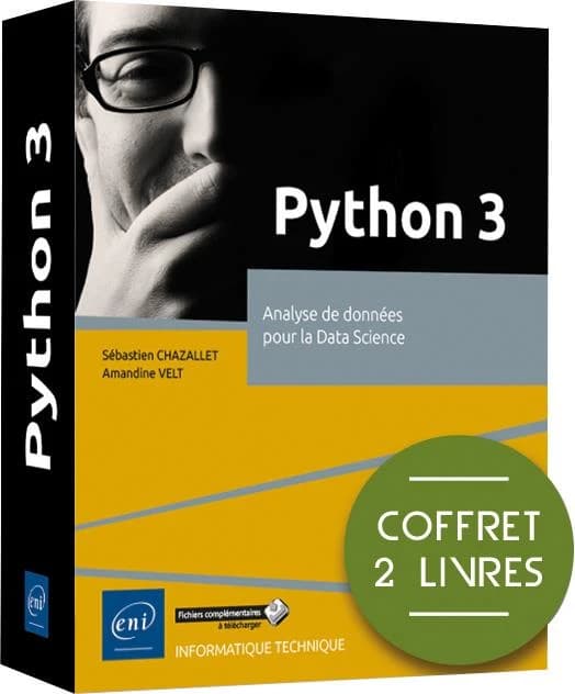 Python 3 ; coffret de 2 livres : analyse de données pour la Data Science