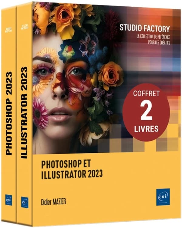 Photoshop et Illustrator 2023 : Coffret en 2 volumes