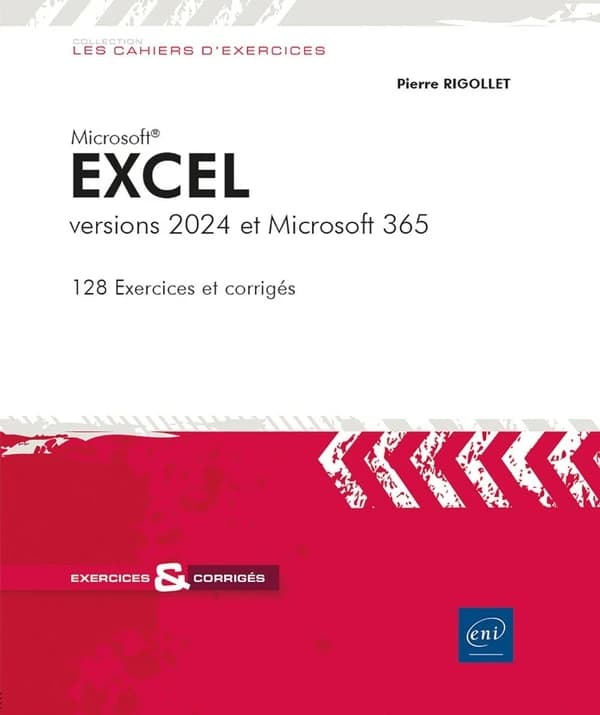 Microsoft Excel : version 2024 et Microsoft 365, 128 exercices et corrigés