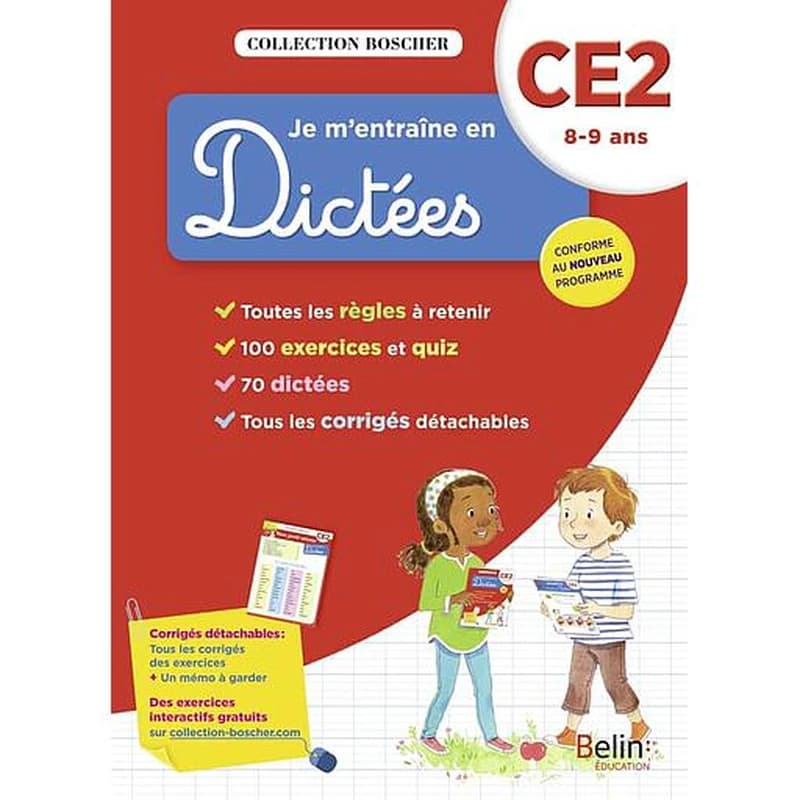 BOSCHER JE M'ENTRAINE EN DICTEES CE2 2017
