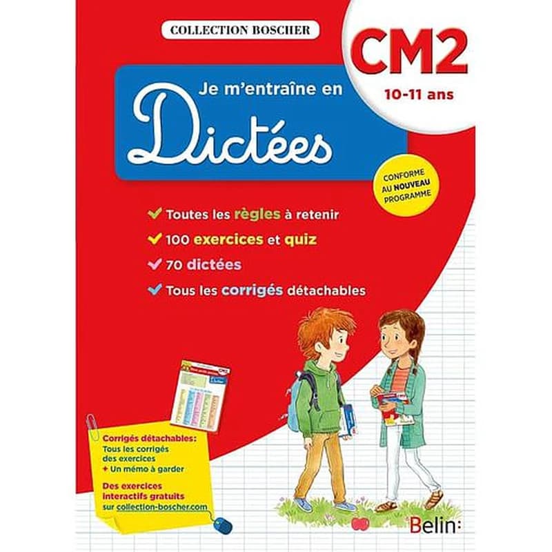 BOSCHER JE M'ENTRAINE EN DICTEES CM2 2017