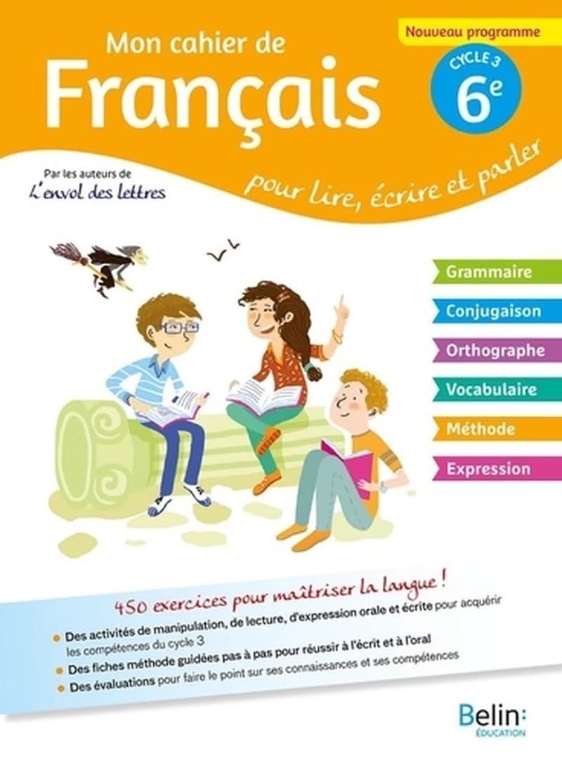 MON CAHIER DE FRANCAIS 6E