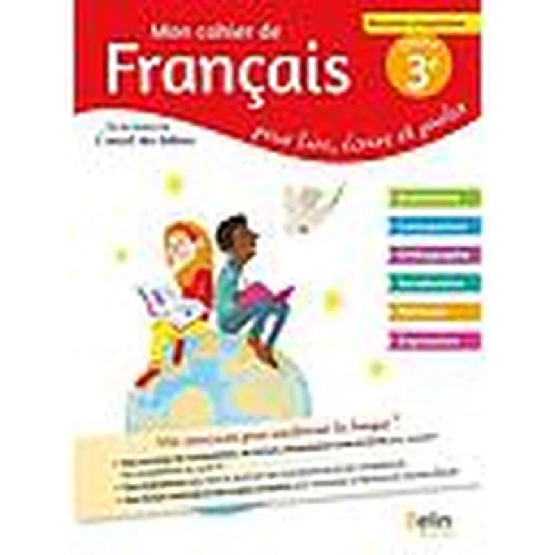 MON CAHIER DE FRANCAIS 3E
