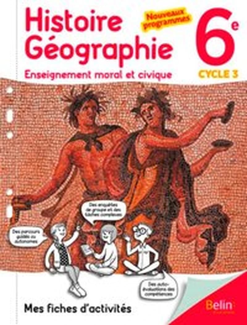 MON CAHIER D'HISTOIRE GEOGRAPHIE EMC 6EME