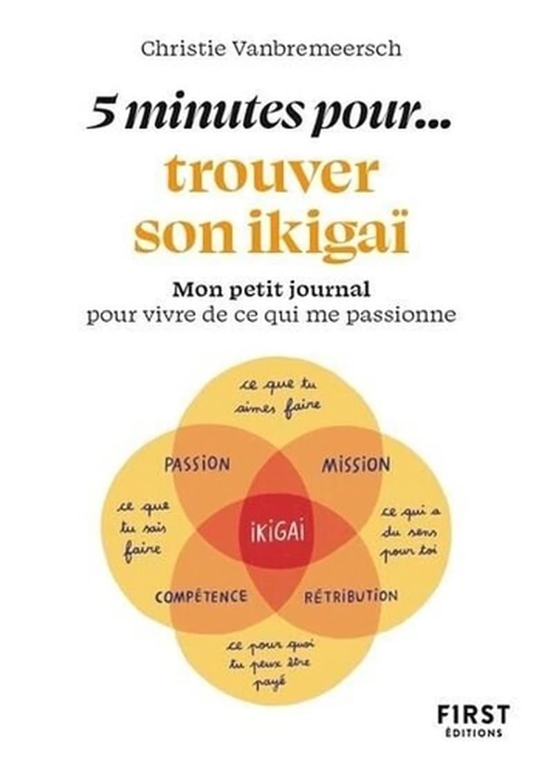 5 minutes pour trouver son ikigaï : mon petit journal pour vivre de ce qui me passionne