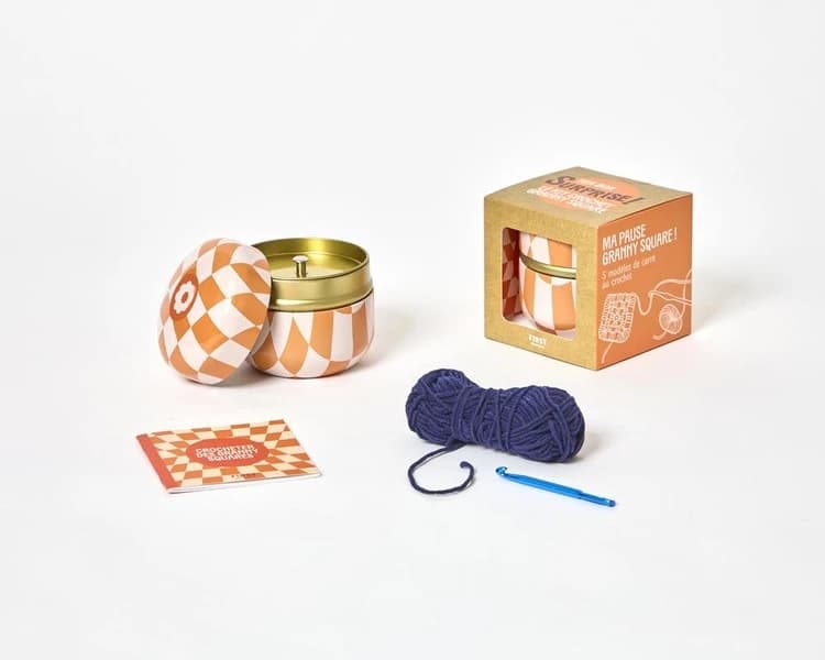 Tea Box Surprise : Le kit crochet granny square