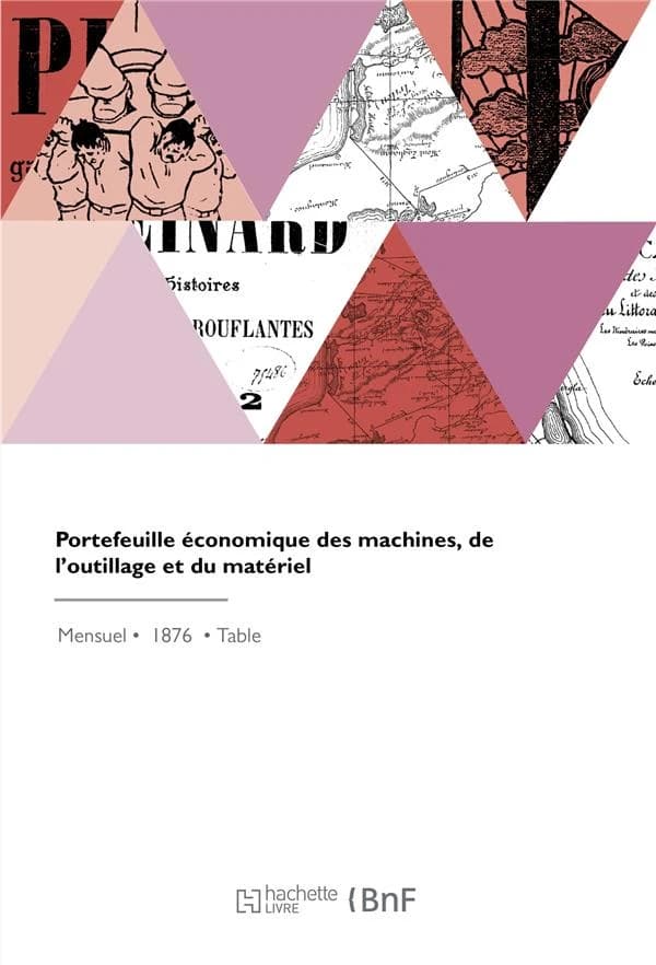 Portefeuille economique des machines, de l'outillage et du materiel