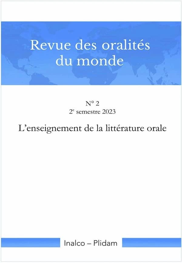 L'enseignement de la littérature orale