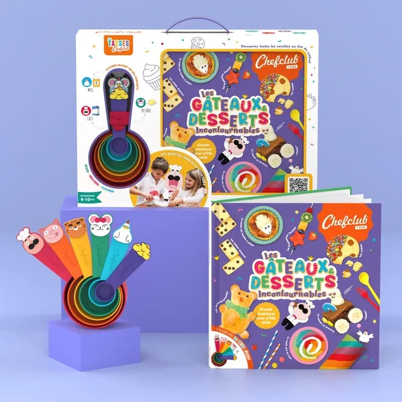 Coffret Kids : Les gâteaux et desserts incontournables : Grands classiques pour p'tits chefs
