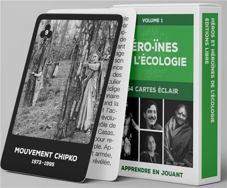 Héros et héroïnes de l'écologie : 54 cartes éclair