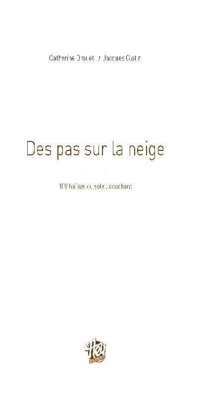 Des pas sur la neige