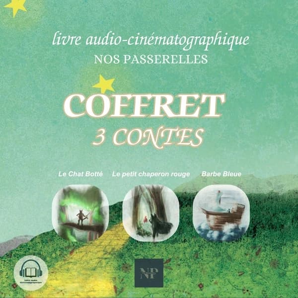 Coffret 3 contes : Le Chat Botté ; Le Petit Chaperon Rouge ; Barbe Bleue