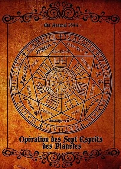 Operation des sept esprits des planetes