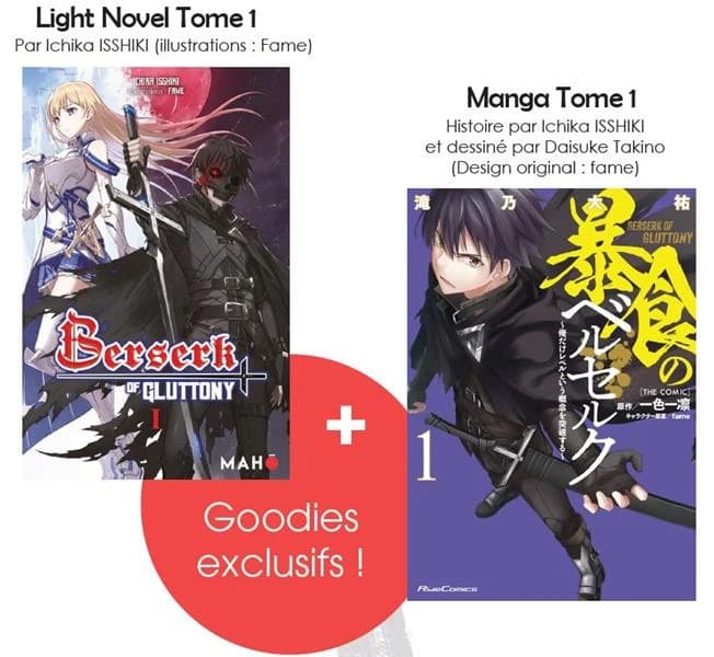 Berserk of gluttony Tome 1 : light novel + manga