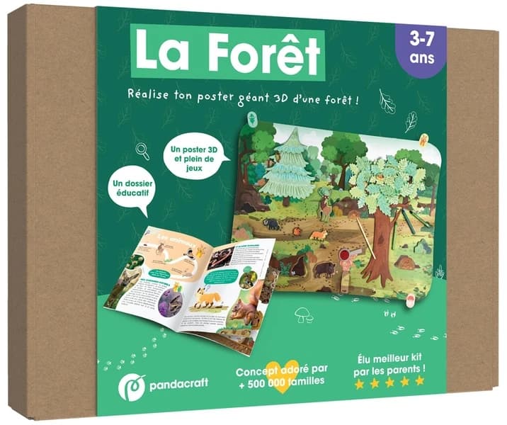 La forêt : Réalise ton poster géant 3D d'une forêt !