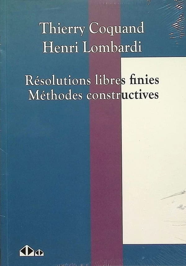 Résolutions libres finies : Méthodes constructives