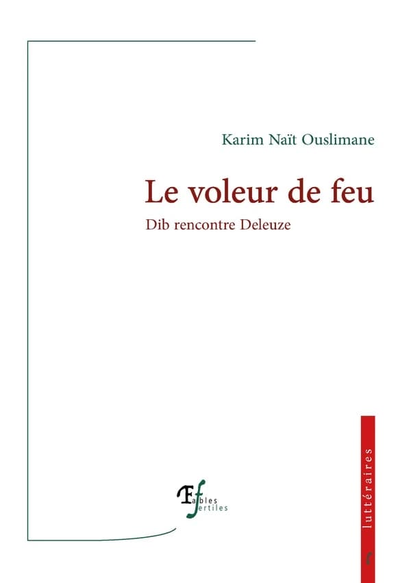 Le voleur de feu : Dib rencontre Deleuze : essai littéraire