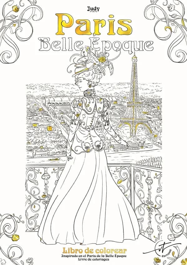 Paris belle époque : coloriage adulte : [Album à colorier]