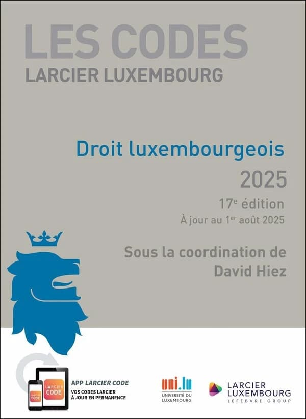 Droit luxembourgeois (17e éd., à jour au 1er août 2025)